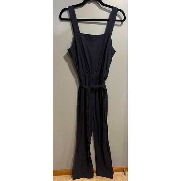 Vineyard Vines Linen Romper in Navy - Women's Size 6 - Picture 3 of 9